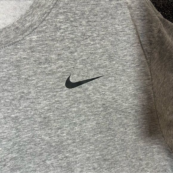 Nike Dri-Fit Gray Short Sleeve Tee Athletic Wear, Men’s XL - Picture 3 of 7
